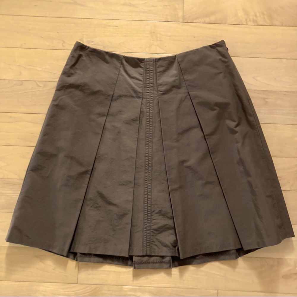 The Limited pleated skirt in warm brown